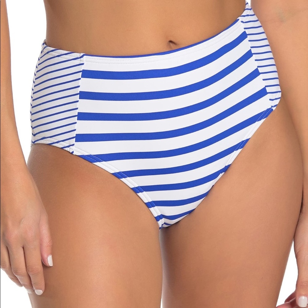 Tommy Bahama striped bikini bottom NWT sz L